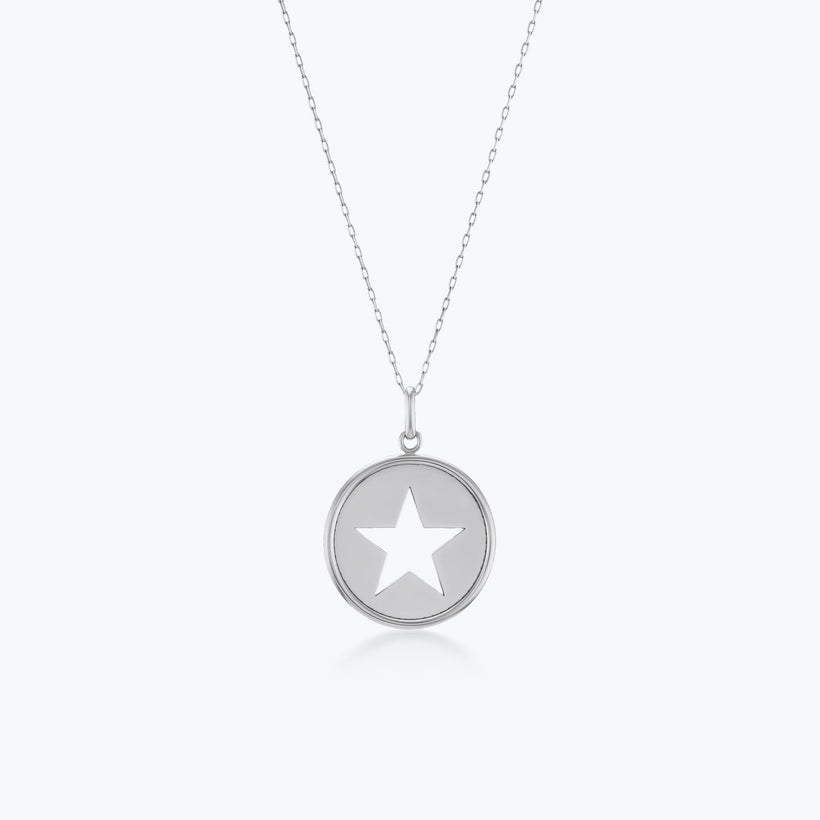 Polaris Medallion + Classic Chain Necklace